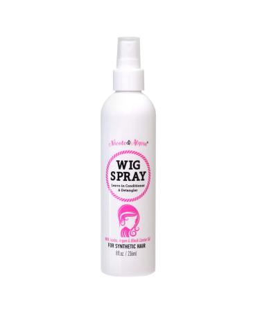 Nicole & Alyssa - Wig Spray For Synthetic Hair 8oz - Leave-in Conditioner  Detangler  Moisturizer 8 Fl Oz (Pack of 1)