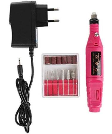 Electric Nail Drill Machine Electric Nail Polishing Machine Finger Toe Nail Care Nail Polish Tool Nails Manicure Pedicure Polishing Shape Tools Kit for Home Salon Use rose red - Buy Online on GoSupps.com