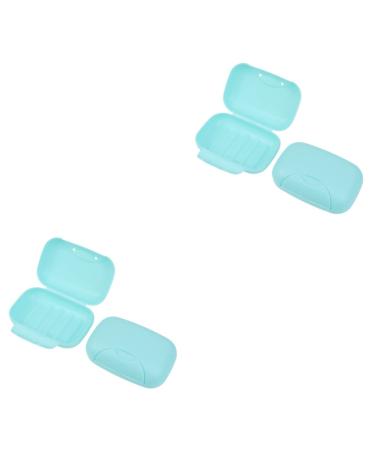 Ciieeo 4 Pcs Soap Dish Soap Holder Soap Case Drain Kitchen Soap Holder Bath Soap Holder Soap Case Black Portable Soap Rack Wooden Soap Holder Container Travel Water Proof