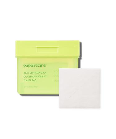 Papa Recipe Real Centella Cica Toner Pads (80 Sheets) Soothing Cooling Pads with Panthenol for Hydration & Redness Care Korean Skincare