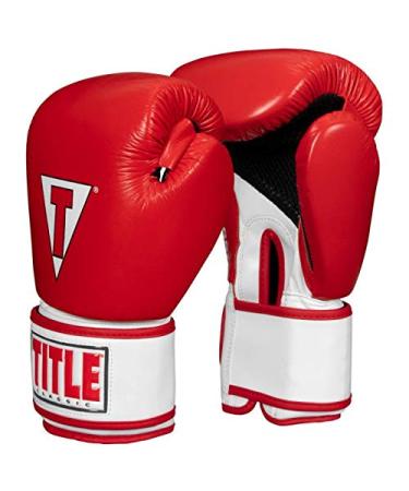TITLE Boxing Classic Leather Super Bag Gloves 2.0 Red/White/Black XX-Large