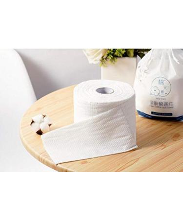 Oukaide Disposable Face Towels - 100 Cotton Towels for Makeup Removal & Facial Cleaning - Wet & Dry Fleece Cotton - Buy Online on GoSupps.com