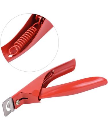 MARLAS Professional-Grade Acrylic False Nail Trimmer Stainless Steel Tip Cutter for Precision Nail Shaping (Red) - Buy Online on GoSupps.com
