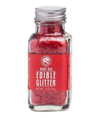 Pepper Creek Farms Edible Glitter, Red Ruby, 0.75 Ounce Red Ruby 0.75 Ounce (Pack of 1)