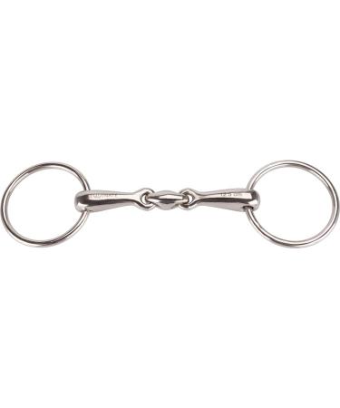 Equinate Stainless Steel Water Bridle | 16mm Double Broken Anatomical Bit - Laser Engraved 18.5cm - Gentle & Friendly Design for Horses - Buy Online on GoSupps.com