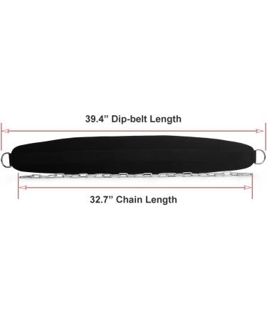 HemeraPhit Weighted Pull Up Dips Belt | Double D Ring Weightlifting Straps & Accessories for Home Gym - Durable Waist Belt for Strength Training - Buy Online on GoSupps.com