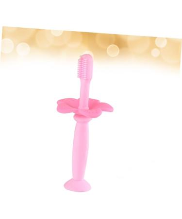 Minkissy Silicone Bristle Toothbrush for Kids All-Round Oral Care Training Toothbrush (Pink) 1 Pack - Buy Online on GoSupps.com