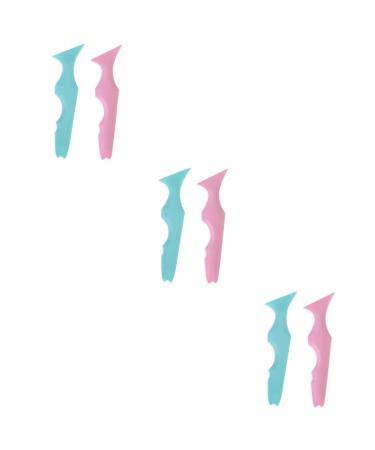 FOMIYES 6 Pcs Silicone Beauty Ruler Eyeliner Pencil Eyeliner Stamp Eyeshadow Stencils Plate Lip Liner Bevel