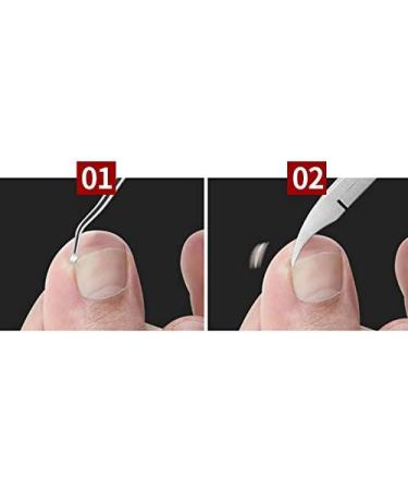RIYAN Toenail Ingrown Nail Set Cuticle Nipper Clipper Edge Cutter Manicure Scissor Tool Pedicure Orange - Buy Online on GoSupps.com