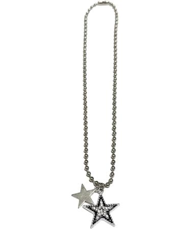 OralGos Star Pendant Necklace - Titanium Steel Choker with Round Beads | Perfect for Weddings & Daily Wear - Party Jewelry - Buy Online on GoSupps.com
