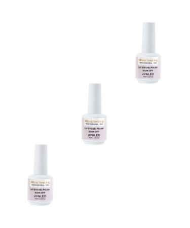 FOYTOKI 3 Pcs Nail Polish Chameleon Cat Eye UV Polish Gel UV LED Nail Gel Polish Manicure Accessories