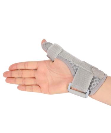 Thumb Splint with Wrist Brace Thumb Support Brace for Wrist Hand Thumb Stabilizer Fits Both Right Left Hand for Men and Women (Gray)