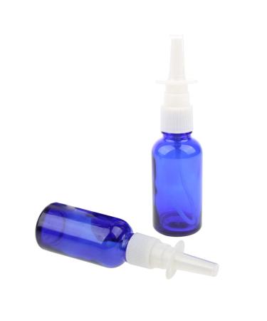 Oshhni 10pcs Glass Empty Refillable Nasal Spray Bottles - Fine Mist Vials 30ml in Blue | Ideal for Travel & DIY Use - International Shipping Available - Buy Online on GoSupps.com