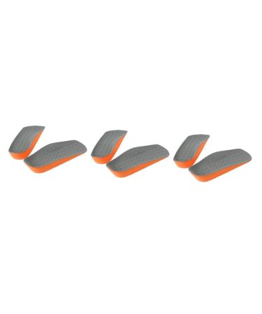 Hemoton 3 Pairs Heightening Insoles Shoe Inserts Half Elevator Insole Height Increase Socks Cups Height Increase Insert Increased Insole Inner Heightening Shoe Pad Internal Heightening