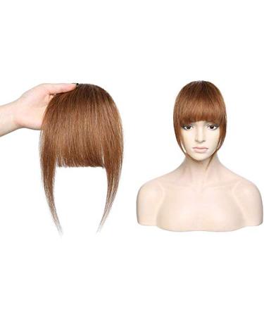 SEGO Pony Hairpiece Fringe Clip-On - 100% Remy Human Hair Extension Light Brown #6 - 25g | Best Clip-On Hair Solutions - Buy Online on GoSupps.com