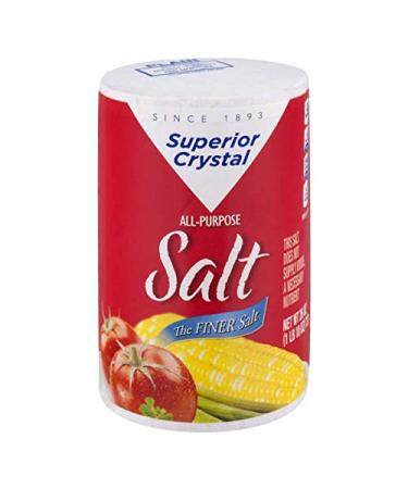 Superior Crystal Premium All-Purpose Iodized Salt 26 Oz. KFP - Pack Of 3.