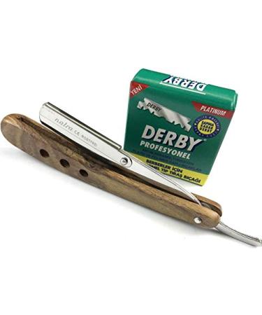 Wooden Razor NATRA Razor 100 Derby Blades Shaving Men's Razor