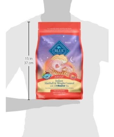 Blue Buffalo Indoor Hairball Control & Weight Control Adult Dry Cat Food 7lb - Chicken & Brown Rice - Buy Online on GoSupps.com
