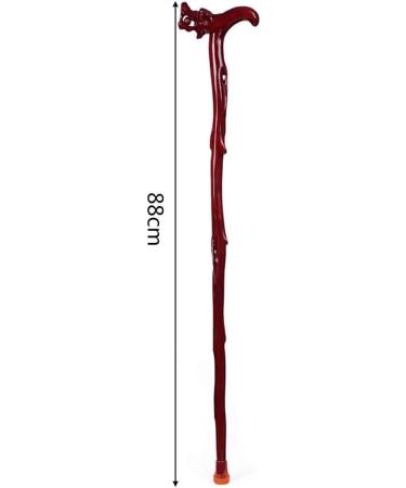 WoodeWalking Sticks Old man's cane Elderly crutches Wood carving faucet Faucet woodepole Elderly walker T-shaped walking stick One-legged wa Run forward - Buy Online on GoSupps.com