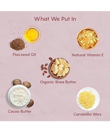 Natural Lip Balm | Non-Sticky Shea & Cocoa Butter | Nourishes Dry Chapped Lips | Vanilla Flavor (5g - Buy Online on GoSupps.com