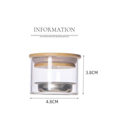 Nail Brushes & Dappen Dish Set | Acrylic Nails Cleaning Cup | Layered Nail Art Brush with Lid - Buy Internationally - Buy Online on GoSupps.com