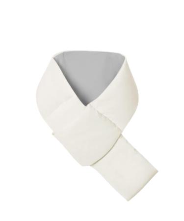 Electrically heated scarf-temperature adjustable USB neck heating pillows for women and men heated scarves to relieve neck pain wireless thermal neck support white (white)