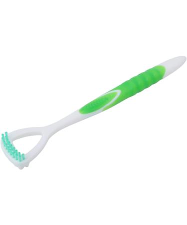 Verdant Touch Tongue Brush - Flexible Long Handle Tongue Scraper for Oral Health - Green Tongue Cleaner Tool - Buy Online on GoSupps.com