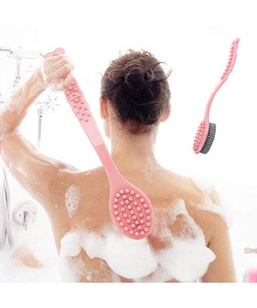 Iwobi Shower Brush - Long Handle Back Brush for Skin Cleaning & Peeling | International Shipping Available - Buy Online on GoSupps.com