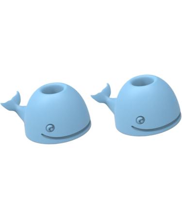 Zerodeko 6 pcs Silicone Toothbrush & Razor Holder - Sky Blue Storage Solution for Bathroom & Desk - Buy Online on GoSupps.com