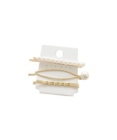 Angoily Set Handmade Hair Accessories Pearl Bobby Pin Decorative Snap Hairpins Bride Hair Clip Bridal Hair Clip Pearl Clips for Hair Pearl Hair Barrettes Temperament South Korea