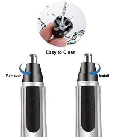USB Rechargeable Nose Hair Trimmer - Professional Painless Ear & Nose Hair Clippers for Women & Men | Easy to Use & Clean - Buy Online on GoSupps.com