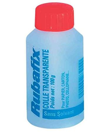 Rubafix 12 x 100g Clear Glue Bottles with Integrated Brush