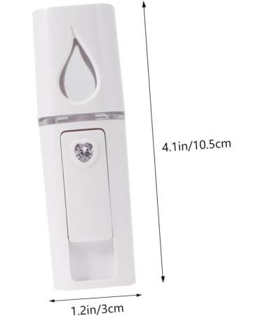 Didiseaon 1pc Handy Sprayer Steamer Facial Mister Portable Nano Facial Mister Hunidifier Eyelash Nano Mist Sprayer Mini Face Spray Instruments Spray Meter Usb White Steamboat 10.5*3cm White - Buy Online on GoSupps.com