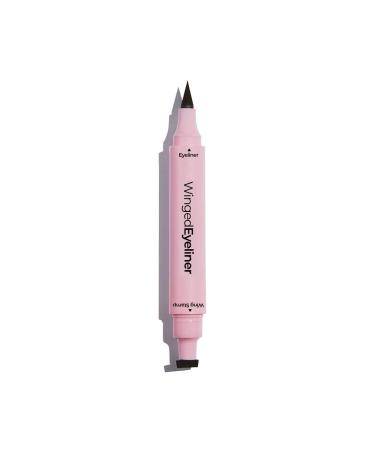 MCoBeauty Winged Eyeliner Stamp And Liquid Liner Duo - Felt Tip Cat Eye Stamp And Liquid Liner Pen For Easy Winged Shape - Magnetic  Symmetrical Eyes - Water-Resistant Formula - Black - 0.1 oz