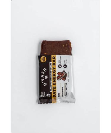 D'Vash Healthy Snack Energy Date Bars - Date Peanut Butter Crunch Chocolate (6 Pack) | No Added Sugar, Vegan, Non-GMO, Kosher - Buy Online on GoSupps.com