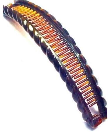 Black and Brown Banana Hair Large Twist Clip Comb Ladies Hair Fish Grip Slide - Buy Online on GoSupps.com