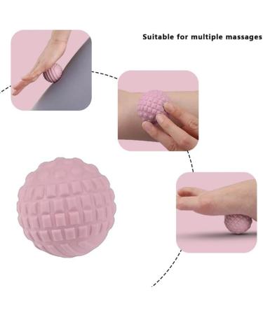 TPR Massage Ball - Portable Lightweight & Washable Massager (Pink) for Stress Relief & Muscle Recovery - Buy Online on GoSupps.com