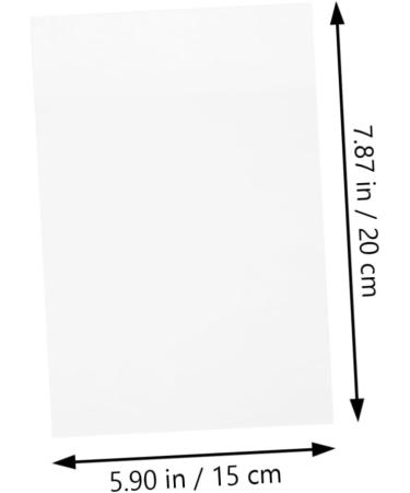 Lurrose 5pcs Plate Board Signboard Blank Mixing Transparent Painting Acrylic Diy Wedding Color Sign 20X15cm 1 - Buy Online on GoSupps.com