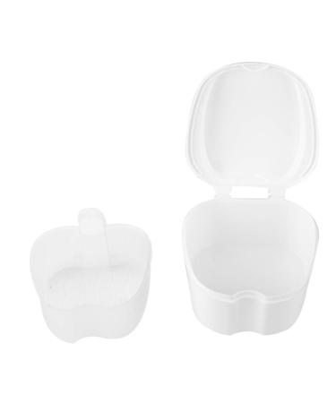 Denture Case - Portable Storage Box for False Teeth (White) | Secure & Lightweight - Ideal for Travel - Buy Online on GoSupps.com