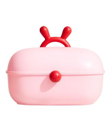 Kid Jewelry Storage Box 3 Layer Hair Clips Holder Princess Play Box Cosmetic Organizer Make- up Tool Case Hair Accessories Carrying Case for Girls