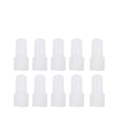 Nail Tips Shield Protector Nail Polish Varnish Protector Holder Transparent Nail Protector Clips Manicure Finger Nail Art Tips Cover Shield 10Pcs/set