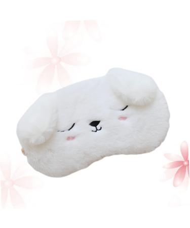 jojofuny Sleep Blindfold 1pc Sleeping Eye Mask Eye Patch Plush Eye Mask Cartoon White Dog Sleep Eye Cover - Buy Online on GoSupps.com