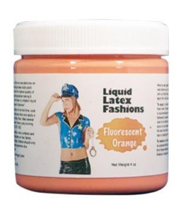 Ammonia Free Liquid Latex Body Paint 8oz Fluorescent Orange