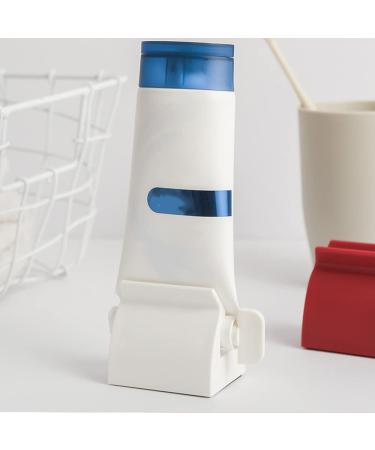 RAYNAG 2 Pack Bathroom Rolling Tube Toothpaste Squeezer Dispenser - White - Buy Online on GoSupps.com