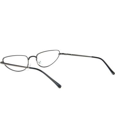 MMOWW Metal Reading Glasses for Men & Women - Lightweight Spring Hinge Slim Readers (Gray 3.0) - Stylish & Comfortable - Buy Online on GoSupps.com