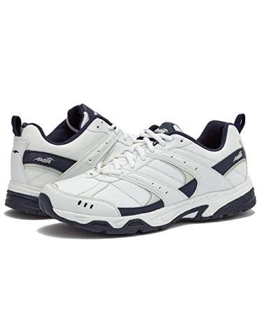 Avia Avi-Verge Mens Sneakers - Tennis, Athletic, Cross Training, Court Shoes for Men 11 X-Wide White/True Navy