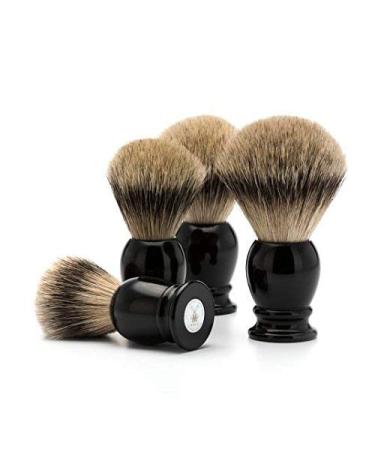 MHLE Classic Silvertip Badger Shaving Brush - Large Black - Buy Online on GoSupps.com