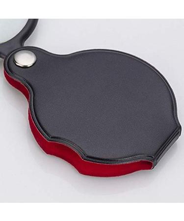 Magnifying 50mm Handheld Magnifying Glass 8X Leather Pocket Magnifier Foldable Mini Size Reading Magnifier Loupe Portable Black Gift Lupa (Magnification : 8X) Good Times - Buy Online on GoSupps.com