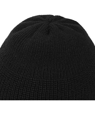 UNDERCONTROL Winter Fisherman Beanie - Unisex Free Size Black Watch Cap - Buy Online on GoSupps.com