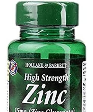 Holland & Barrett High Strength Zinc 15mg x 2 (Zinc Gluconate) - Boost Immune System and Overall Health - Buy Online on GoSupps.com